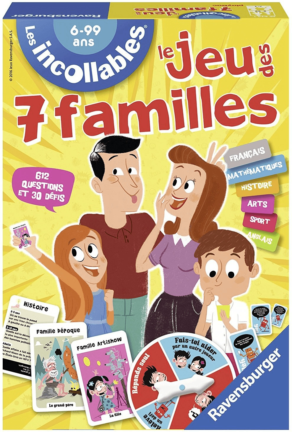 Jeu des 7 familles Incollables