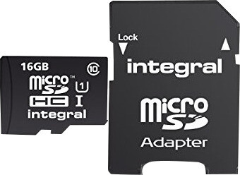 Integral microSDHC UltimaPro 16 Go Classe 10 40 Mo/s + Adaptateur