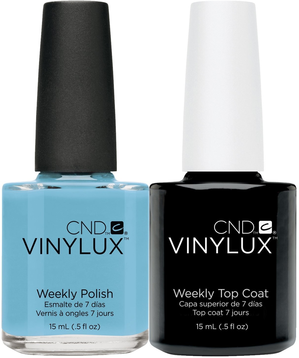 CND Vinylux + Top Coat (2 x 15 ml)