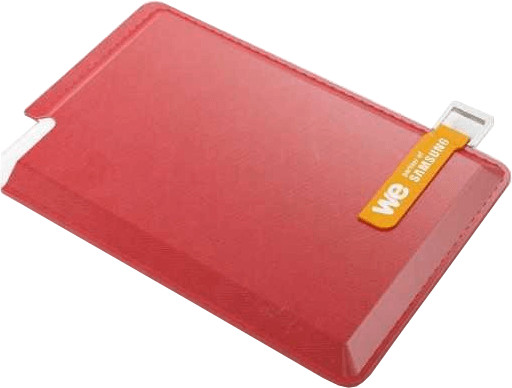 WE SSD externe 250 Go Housse rouge