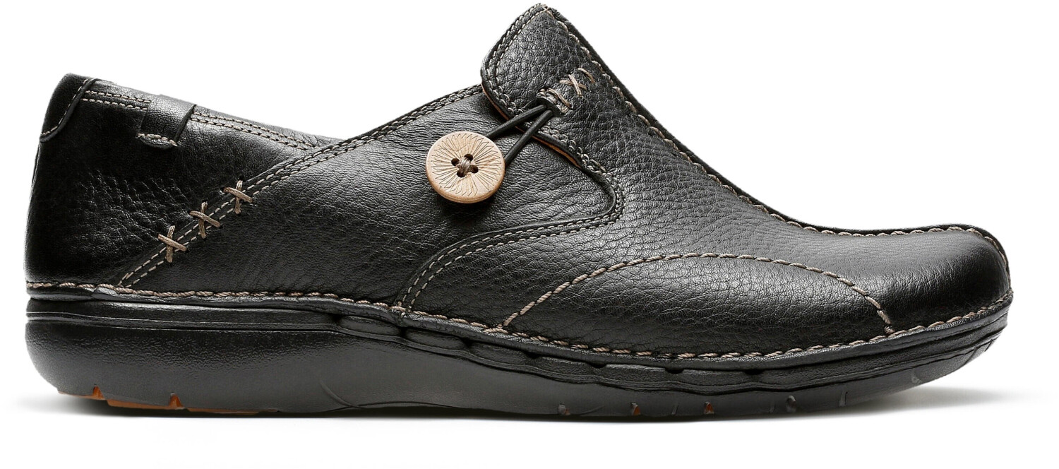 clarks un loop black shoes