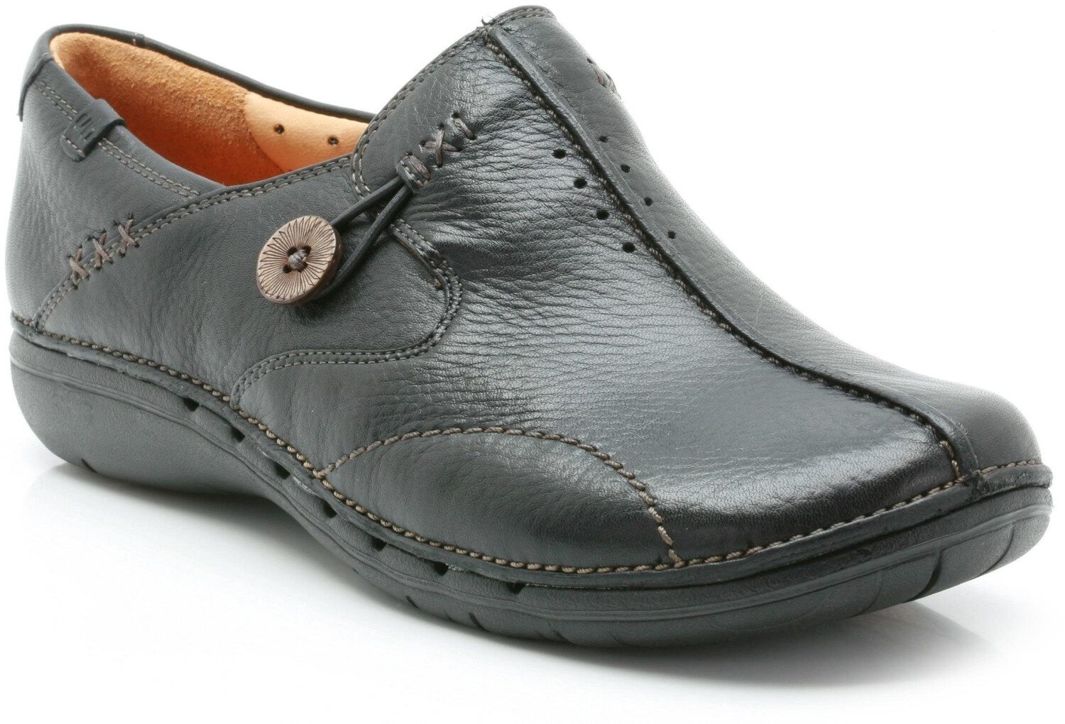 clarks un loop black shoes
