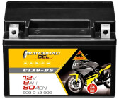 YTX9-BS Motorradbatterie 12V 9Ah BlackMax Gel CTX9-BS (DIN 50812