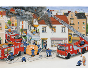 Ravensburger 08851 Puzzle Bei der Feuerwehr 2 x 24 Teile 