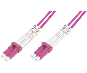 Intellinet LWL Kabel LC/LC OM4 5m violett 50/125um Duplex Multimode 