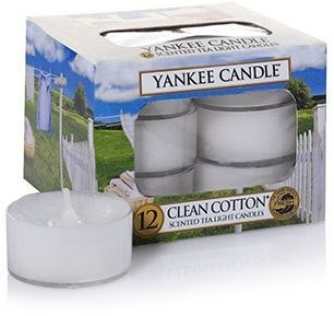 Yankee Candle Clean Cotton Bougies chauffe-plats 12 pièces