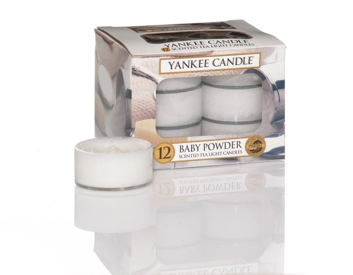 Yankee Candle Tea Lights Baby Powder (x12)
