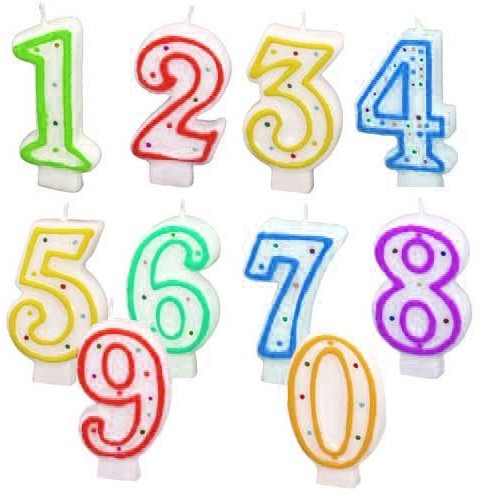Riethmüller Bougies d'anniversaire Chiffre