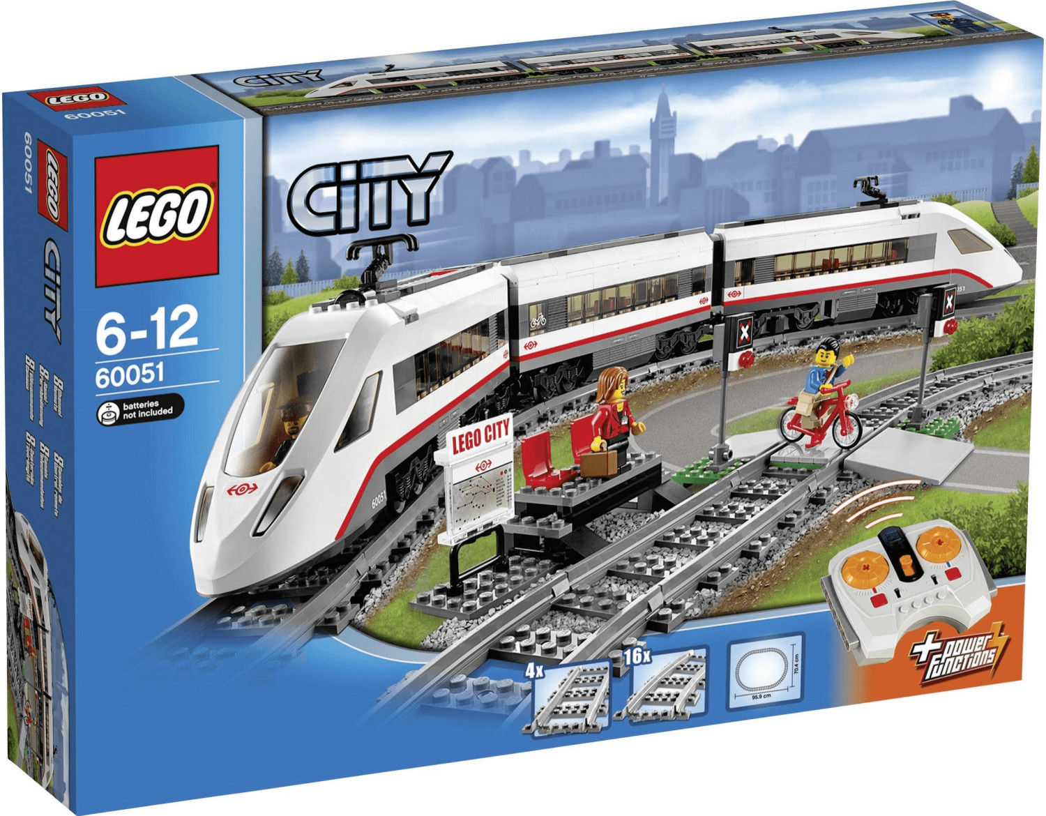 LEGO City 60197 pas cher, Le train de passagers télécommandé