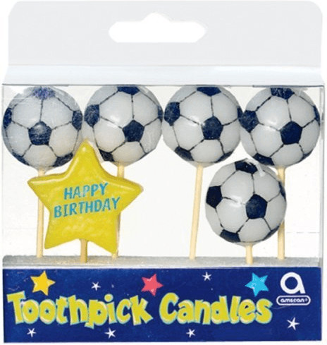 Amscan Bougies d'anniversaire Ballon de foot