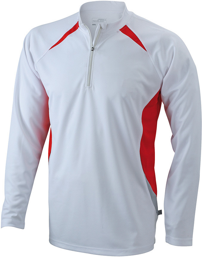 James & Nicholson Maillot de course Men's Running Shirt (blanc)