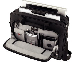 eReader Tasche in schwarz {18 Liter} gepolsterte Laptopfach mit iPad/Tablet Wenger 600664 Transfer erweiterbar auf Rädern Laptop Aktentasche