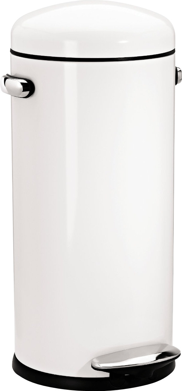 Simplehuman Poubelle Retro 30 L blanc (CW1259)