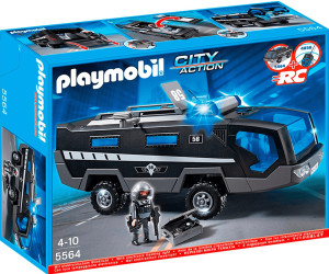 Playmobil City Action 5564 Polizei SEK-Einsatztruck mit Licht und Sound Truck 