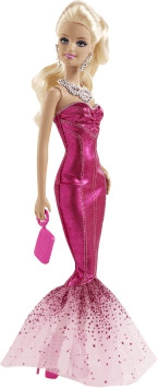 Barbie Pink & Fabulous Doll - Mermaid Gown