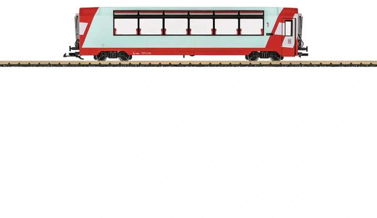LGB 33666 - Voiture Panoramique RhB - Échelle G - Époque VI - 1 Cl - Neuf