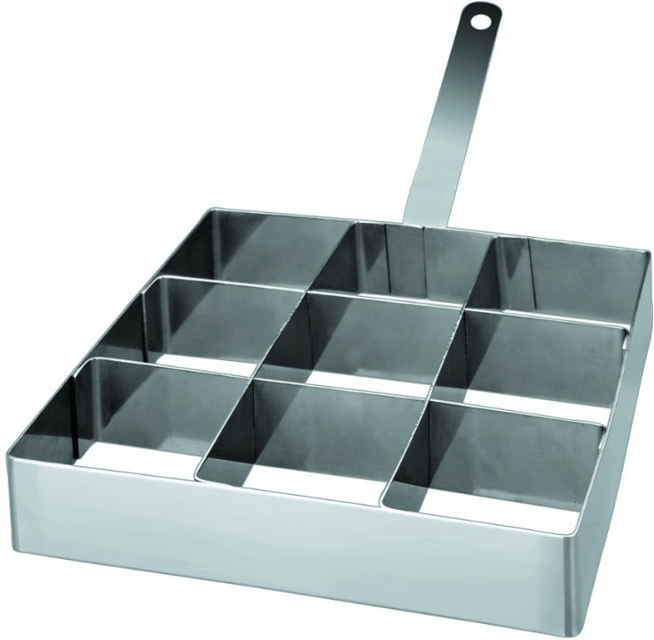 ibili Emporte-pièce carré 9 parties de 9 x 9 cm