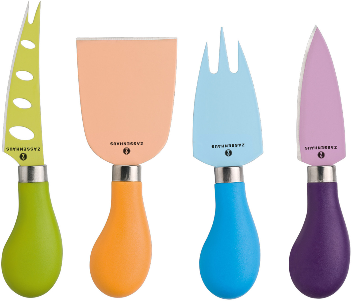 Zassenhaus Easy Cut set de couteaux à fromage 4 pièces