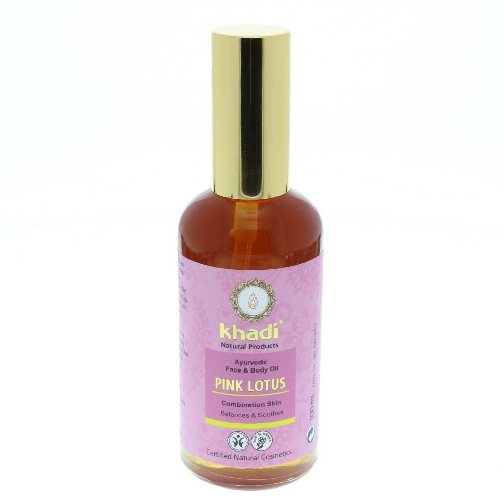 Khadi Huile au lotus rose visage et corps (100 ml)