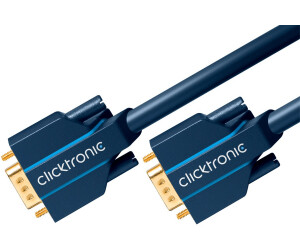 Clicktronic Casual VGA Verbindungskabel Monitorkabel, 15-polig, 1m 