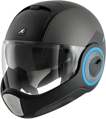 SHARK Vantime OZZ mat noir/anthracite/bleu