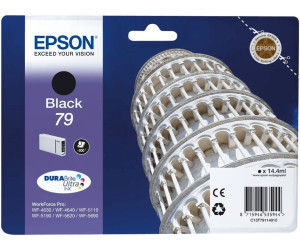 4x Europcart Tinte BLACK XL ersetzt Epson T7911 79 Pisa 