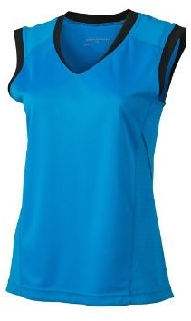 James & Nicholson Running Tank femme bleu