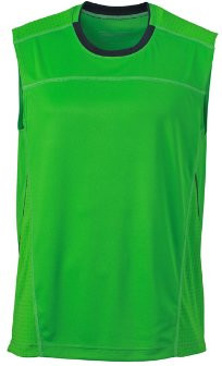 James & Nicholson Men's Running Tank (JN470) green