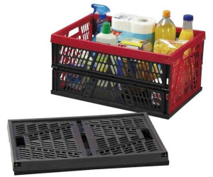 5 Piece Klappbox 45L with Metal Pin Transport Box Organiser Shopping Basket