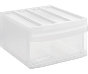 BPA-frei Transparent/anthrazit, PS YRDZ Schubladenbox/Bürobox Mit 3 Schüben 34 X 27 X 30 cm Kunststoff 