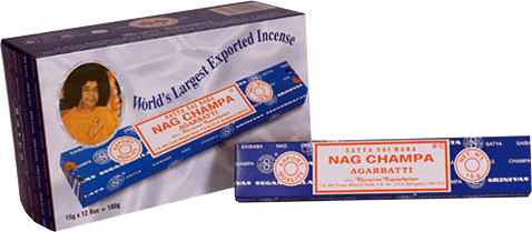 Satya Sai Baba Nag Champa Agarbatti (12 x 15 g)