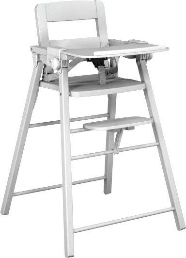 Ateliers T4 Chaise haute pliante blanc (20048030)
