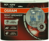 Osram H7 Night Breaker 200% Duo Pack 12V 55W PX26D 3550 K1500lm