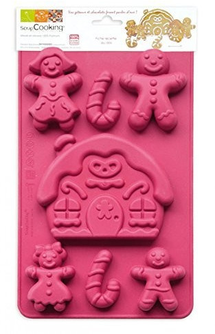 ScrapCooking Moule silicone Famille pain d'épices