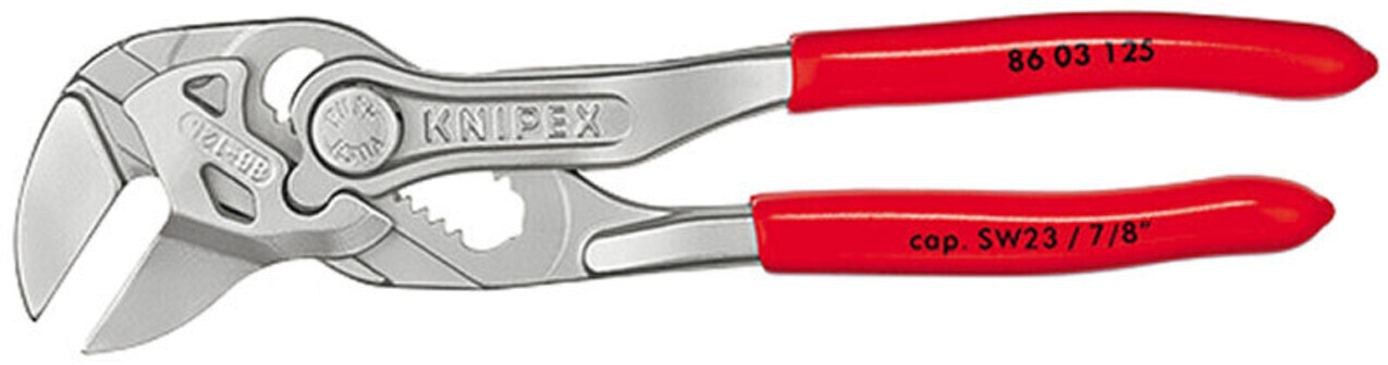 Knipex - Die Kleinste und die Größte! Die kleinste je bei Knipex  hergestellte Zange ist eine 8 cm große, voll funktionstüchtige  Mini-Kombizange, die in unserer Lehrwerkstatt angefertigt wurde. Die größte  Zange aus