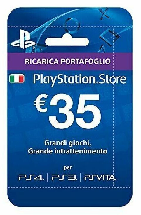 Sony PlayStation Store Ricarica Portafoglio 35 € (IT) a € 35,04 (oggi)