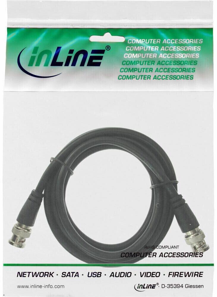 InLine Câble vidéo BNC RG59 75Ohm