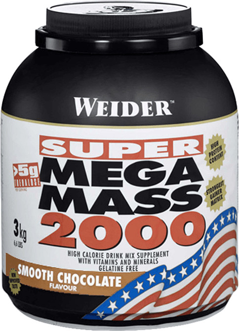 Weider Mega Mass 2000 3000g chocolat