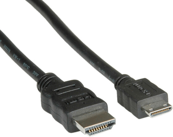 Roline Câble HDMI High Speed, Ethernet, HDMI-mâle/Mini-HDMI-mâle