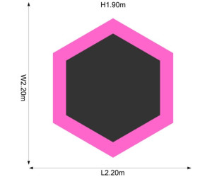 Plum 7ft Junior Trampoline and Enclosure - Pink/Purple
