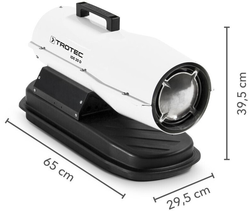 TROTEC Canon à chaleur au fioul à combustion directe IDX 31 D - Chauffage -  Achat & prix