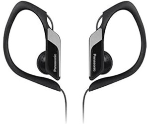 Panasonic RP-HS34 Negro Agua Resistente Deporte Auriculares Ajustable Oído Nuevo 