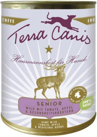 Terra Canis Senior gibier, tomate, pomme & plantes médicinales (800 g)