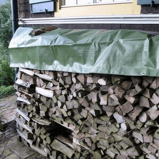 Noor Bâche pour bois de chauffage 1,5 x 12m (210g/m²)