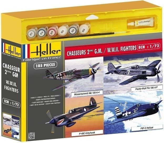 Heller Chasseurs de la Seconde Guerre Mondiale 4 modèles (53002P)