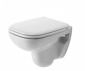 Duravit D-Code Wandflachspül-WC 2210090000 inkl WC-Sitz optional mit SoftClose 