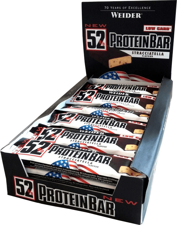 Weider 52% Protein Bar 24 x 50g