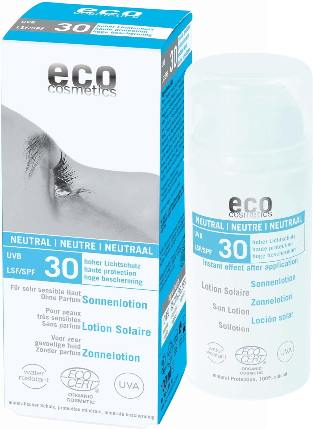 Eco Cosmetics Lotion solaire neutre SPF 30 (100 ml)