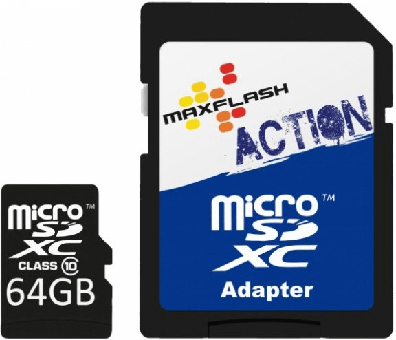 MaxFlash Action microSDXC 64 Go Classe 10 (SD64GTFCL10M-R)