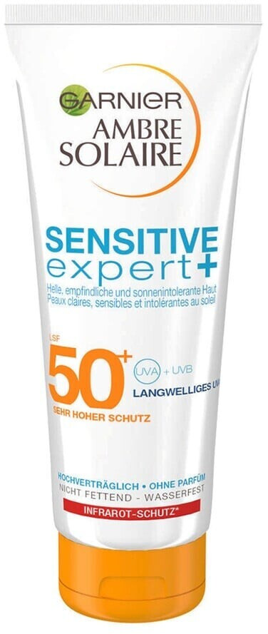 Garnier Ambre Solaire Sensitive expert+ Sonnenschutzmilch LSF 50+ (200 ml)  ab 9,90 € | Preisvergleich bei | Sonnencremes